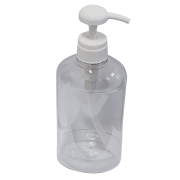 Clear Soap Pump Dispenser With White Pump